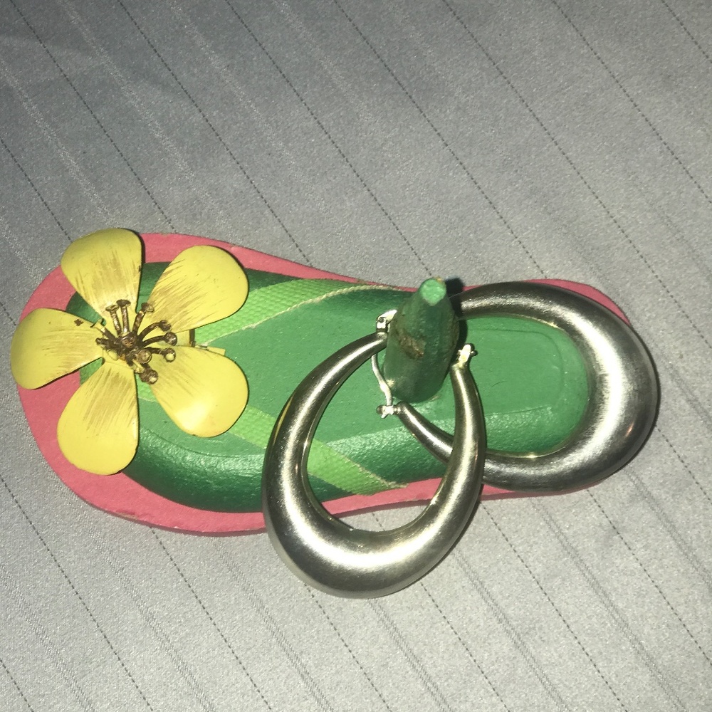 Tiffany Sterling Silver Hoop Earrings